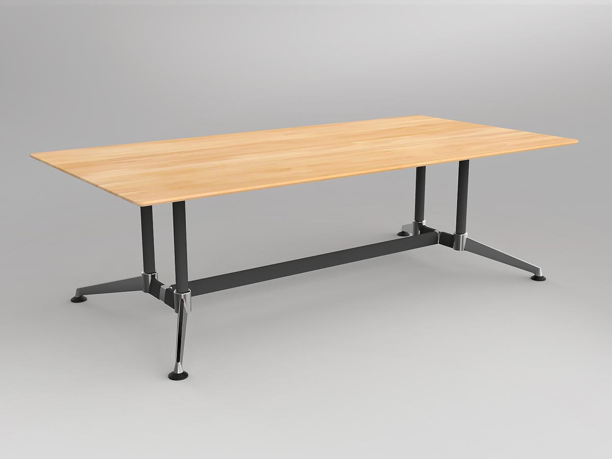 OL Modulus Solid Beech Meeting Table