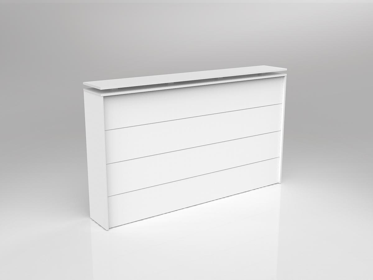 OL Axis Straight Reception Counter with Poptop Facade 1800mm
