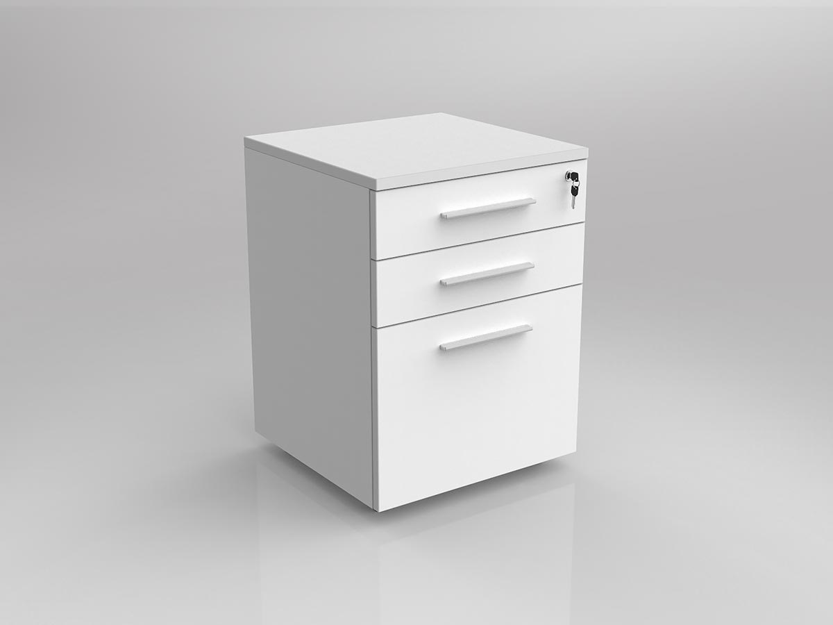 OL Axis Mobile Pedestal with Lockable 2+1 File drawer