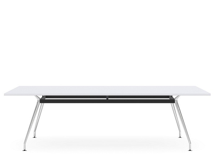 DD Apollo Boardroom Table with Polished Steel Base