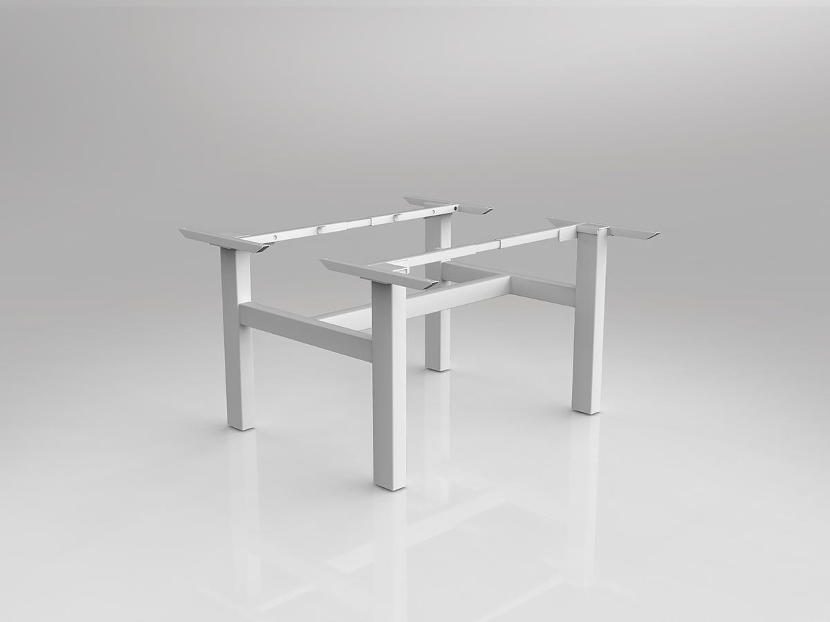 OL Agile Desking Frame to Suit 2 Worktops of 1200mm x 750mm