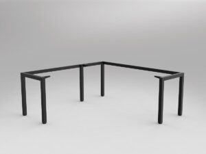 OL Axis Black Desk and Return Frame to Suit 1800mm x 600mm