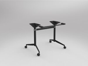UNI Flip Black Table Frame to Suit Worksurface Size of 900-1300mm