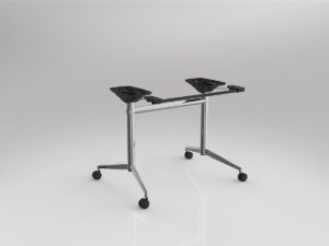 UNI Flip Chrome Table Frame to Suit Worksurface Size of 900-1300mm