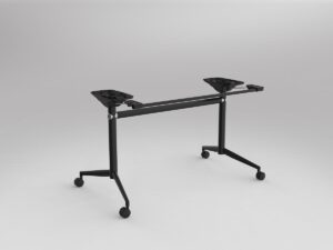 UNI Flip Black Table Frame to Suit Worksurface Size of 1200-1600mm