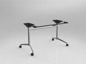 UNI Flip Chrome Table Frame to Suit Worksurface Size of 1200-1600mm