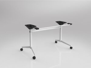 UNI Flip White Table Frame to Suit Worksurface Size of 1200-1600mm