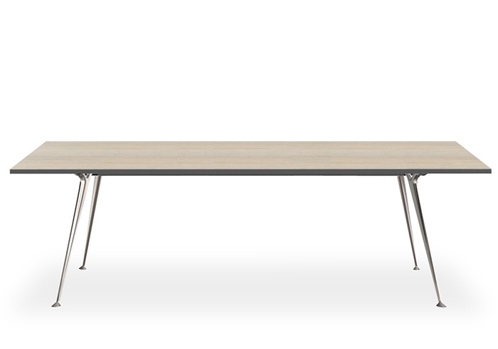 DD Kato Boardroom Table with Polished Steel Frame