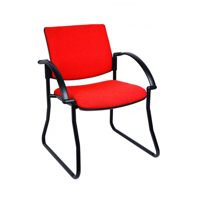 MA Dino 40 Black Sled Base Arm Chair