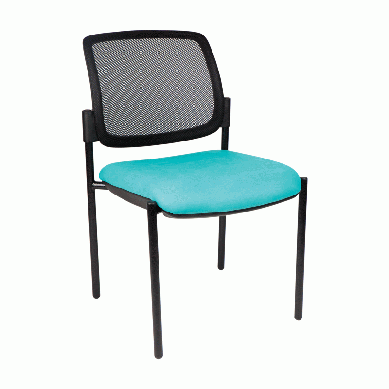 MA Dino 60 Stackable Black Base Side Chair