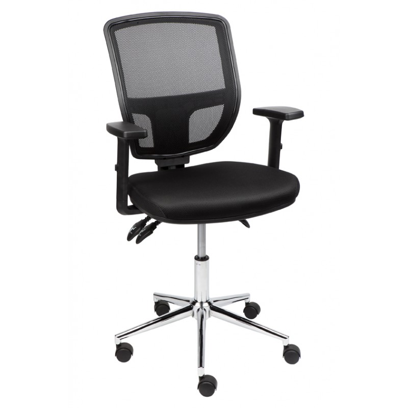MA Lily Task Chair - Chrome Base with Arms