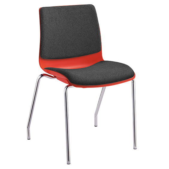 ST Pod 4 Legs Fabric Upholstered Stackable Hospitality Chairs