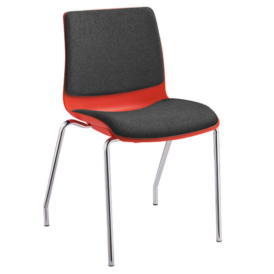 ST Pod 4 Legs Fabric Upholstered Stackable Hospitality Chairs with Arms